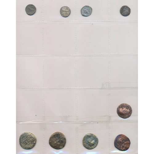 259 - Roman coins collection in mixed condition with silver denari (4), ranges of Ae3/4's etc. Qty 140+