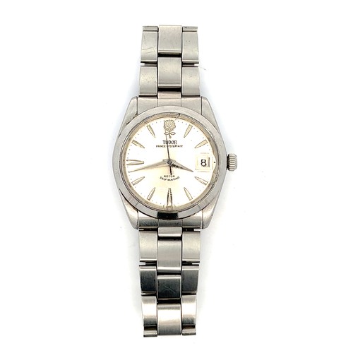 557 - Tudor Prince Oysterdate gentleman's wristwatch with Rolex case and crown numbered 361B, Tudor strap ... 