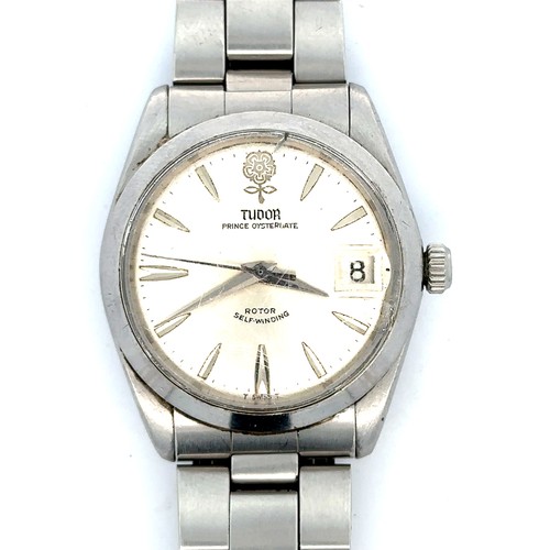 557 - Tudor Prince Oysterdate gentleman's wristwatch with Rolex case and crown numbered 361B, Tudor strap ... 