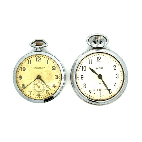 598 - A pair of pocket watches to include; a James Walker Regent Elite Swiss Made and a Smiths, Made in Br... 