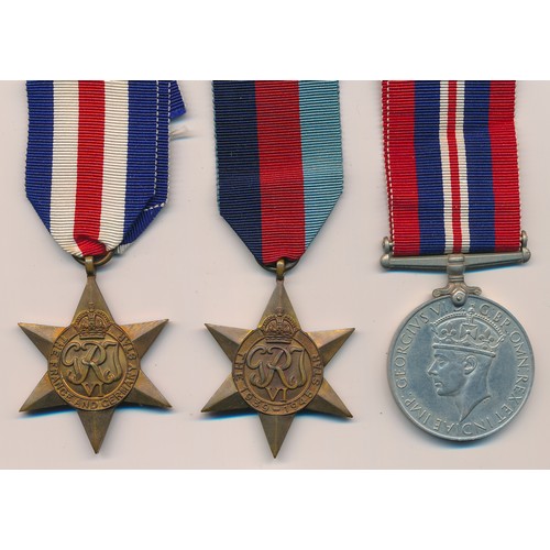 19 - British War Medal, 1939 to 1945 Star and The France and Germany Star in box of issue to A. Dunning o... 