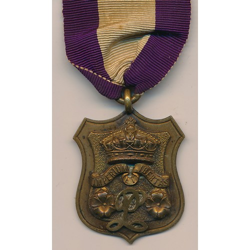 199 - Primrose League medal (possibly early example), reverse stamped ‘B.H.J.’ with RB No. 941524.