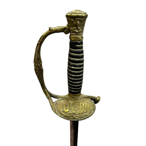 103 - United States of America, American Civil War cavalry sword, complete with scabbard. Leather and wire... 