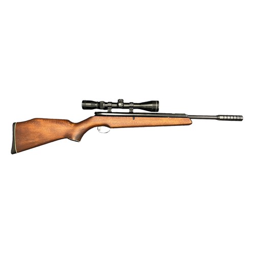 123 - Webley Tracker .22 side action Air Rifle, serial number 52491. Scope 3-9 x 40. Optics in good condit... 