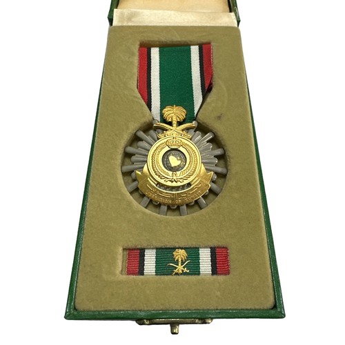 32 - Kingdom of Saudi Arabia - Liberation of Kuwait medal in Kingdom of Saudi Arabia box.