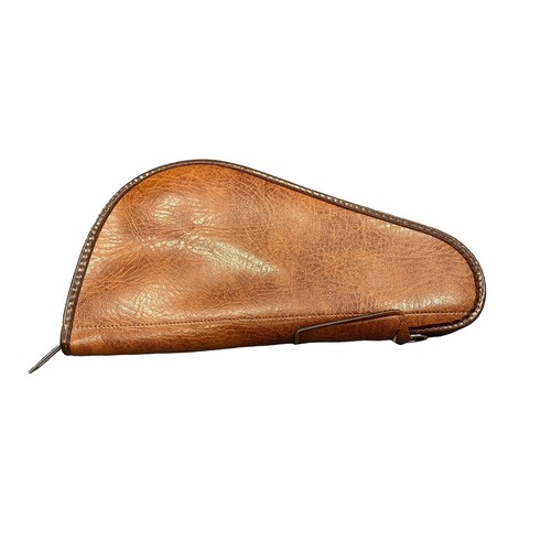 139 - Genuine Webley & Scott leather Air Pistol case. Lined with wool on the inside. A collectors item.