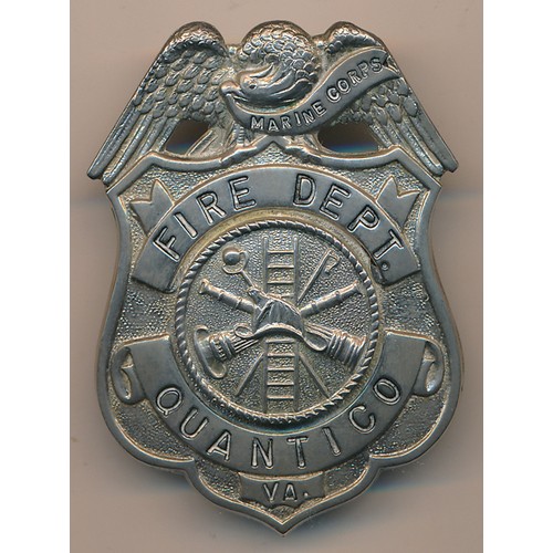 188 - Marine Corps Fire Dept Quantico VA. Badge.