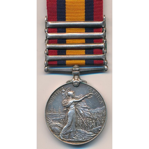 2 - Boer War – Queen’s South Africa Medal (QSA) awarded to 3496 PTE E. SCHNEIDEN 3rd DGN GDS. With Cape ... 