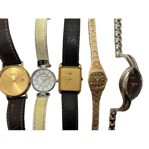 637 - A group of 10 watches , including 2 Seiko watches and others by Sekonda, Ted Baker, Casio Baby G, Tr... 