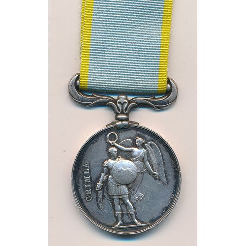 1 - Crimea War – Crimea Medal, with ribbon, unnamed as issued.