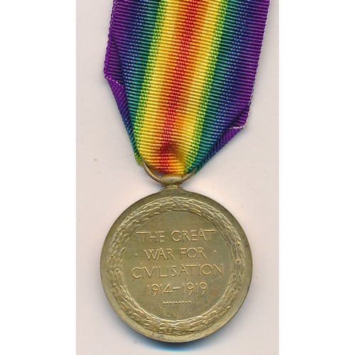 13 - First World War – Wilfred Howarth – Victory Medal awarded to 36952 PTE  W. HOWARTH E. LAN. R. With r... 