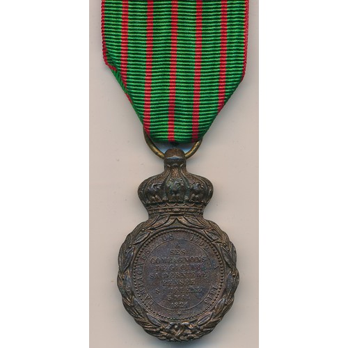 24 - France - French Saint Helena Medal 1821 (French: Médaille de Sainte-Hélène) 1792 - 1815 for veterans... 
