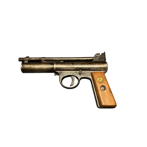 157 - Webley Mark 1 .177 Air Pistol, with Flambeau hard case. Serial number 39554. Adjustable trigger, saf... 