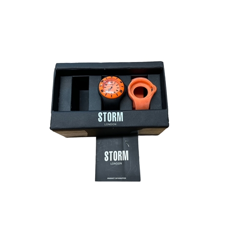 639 - 3 Storm London watches. 
1x Storm Pop watch, with changeable plastic straps, includes orange strap. ... 