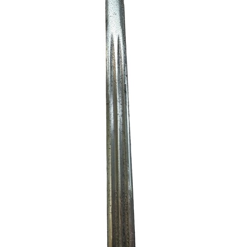 63 - Victorian British Royal Navy Officers Sword, standard pattern Naval officers sword with lion head to... 