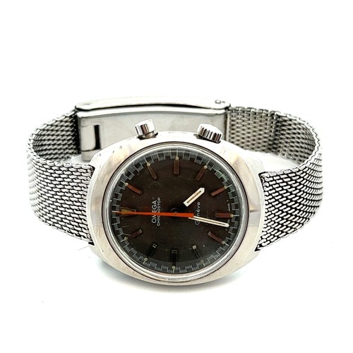 613 - 1969 original Omega Chronostop Racing Dial wristwatch, original Omega mesh bracelet, manual wind, in... 