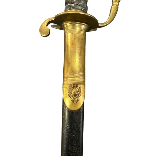 66 - Victorian mid-19th century Honourable Artillery Company officer’s sword, double-edged blade with fol... 