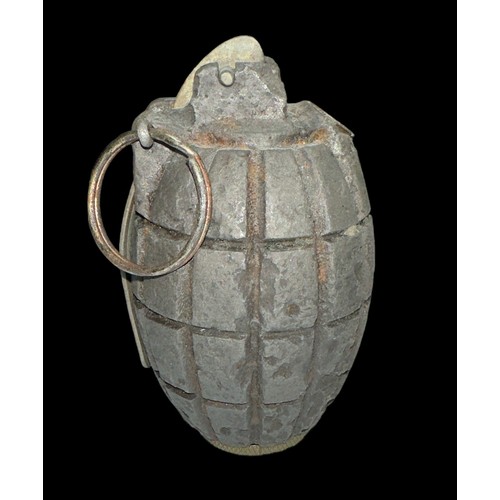 196 - Original WWI First World War British Army inert No. 5 MKI Mills bomb / hand grenade. Typical form wi... 