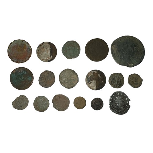 260 - Small range of Roman  and other detecting finds in mixed condition, including Gallienus denarius. Qt... 