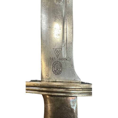 72 - German Third Reich RAD dagger by Carl Jul Krebs Solingen, the blade marked 