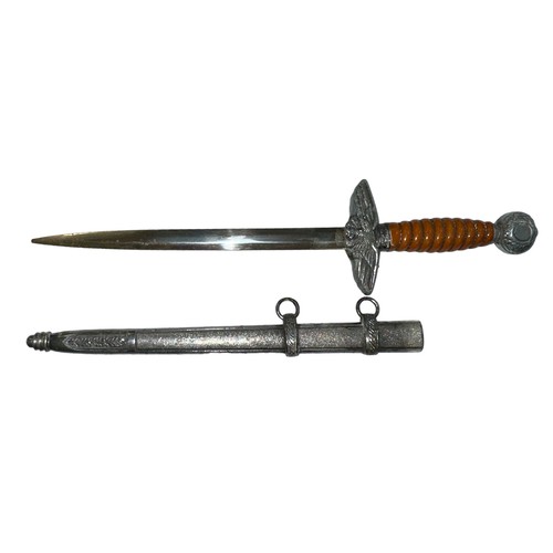 101 - Miniature copy of German Third Reich officers dagger, total length with scabbard 25cm.