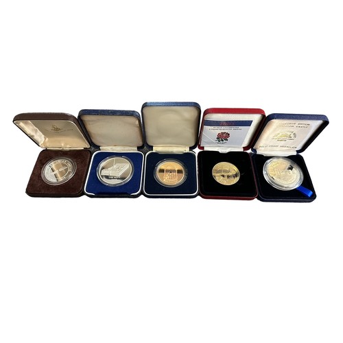 382 - Collection of commemorative medals with boxed silver proofs 1978 The Lucas Centre Birmingham, 1979 B... 