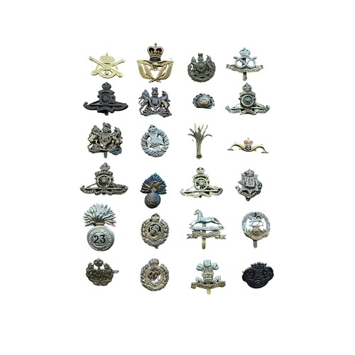 165 - Assortment of Cap Badges, some better, to include; Dorsetshire, Hampshire, East Surrey, South Staffo... 