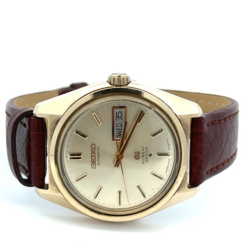 561 - 1969 Gold Capped Grand Seiko, Hi Beat wristwatch, 36,000 bph, Day Date, automatic movement, in worki... 