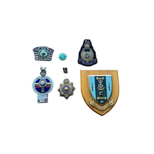 193 - Royal Marines (Gibraltar) – Selection of items to include; a hand painted Royal Marines Gibraltar be... 