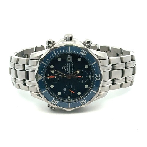 560 - 2005 Omega Seamaster 300 Chronograph automatic wristwatch, box papers and booklets & spare link, in ... 