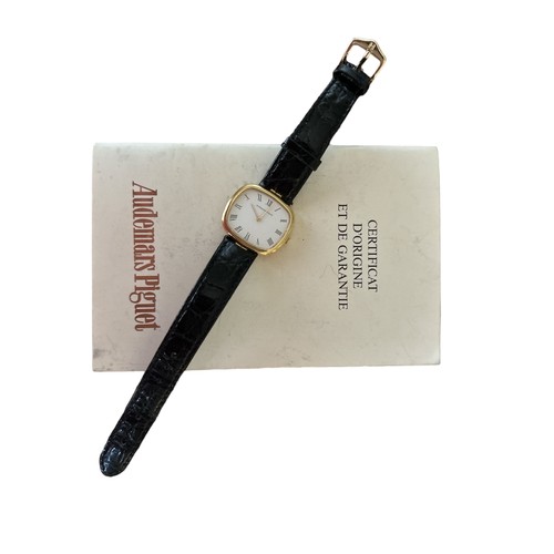 607 - Rare c1976 18k gold Audemars Piguet ladies wristwatch, manual wind, in working order.