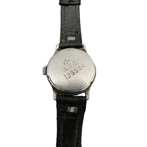 643 - Timor - Army Trade Pattern (ATP) c1942 wristwatch, with crows foot to back over A.T.P. / 138954, wit... 