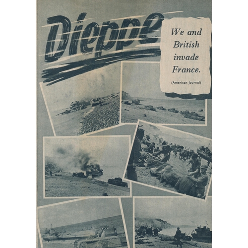 212 - ‘Dieppe / We and British invade France. (American Journal)’ (8.1942) Second World War airborne Germa... 