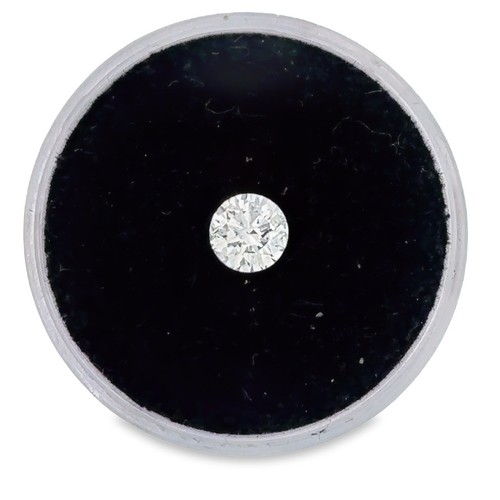 518 - A round brilliant cut diamond - 5.2mm x 5.2mm x 3.19mm, approx 0.53ct,  estimated H colour, I1 clari... 