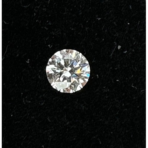 518 - A round brilliant cut diamond - 5.2mm x 5.2mm x 3.19mm, approx 0.53ct,  estimated H colour, I1 clari... 