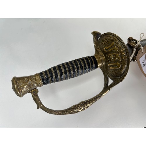 103 - United States of America, American Civil War cavalry sword, complete with scabbard. Leather and wire... 