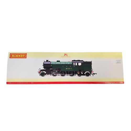 153 - Hornby. DCC Ready LNER green 9001 2-6-4T Thompson L1 locomotive No. R2912, excellent in excellent to... 