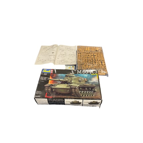 184 - Model kits. Revell 1/35th scale WW2 to Modern Military unmade plastic kits, generally excellent in g... 