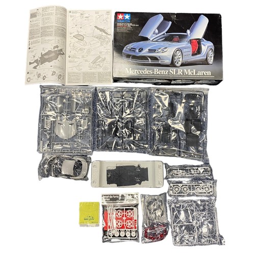 190 - Model kits. Tamiya 1/24th scale Cars unmade plastic kits, generally excellent in excellent to good p... 