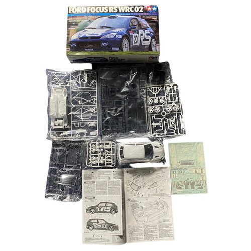 190 - Model kits. Tamiya 1/24th scale Cars unmade plastic kits, generally excellent in excellent to good p... 