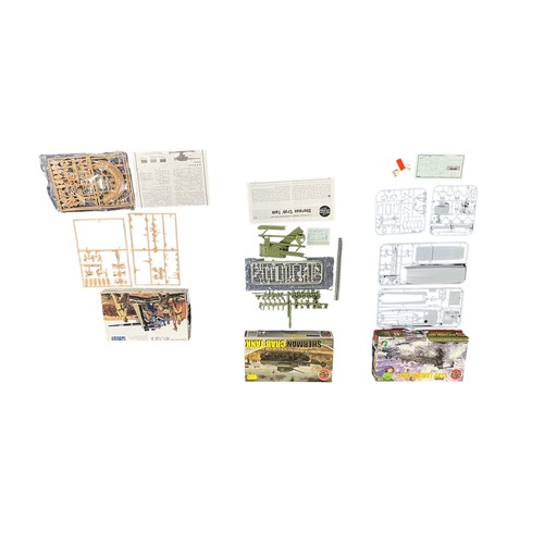 170 - Model kits. Unmade 1/76th to 1/72nd scale Military plastic kits, generally excellent in excellent to... 