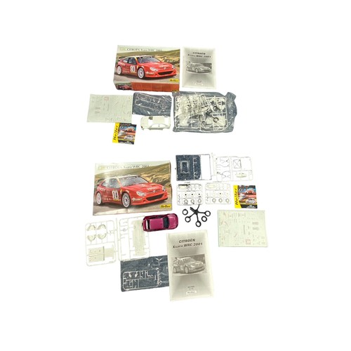 172 - Model kits. 1/24th scale Car unmade plastic kits, generally excellent in excellent boxes including m... 