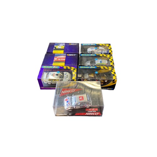 228 - Scalextric. 2000s onwards 1/32nd scale slot car collection, generally excellent in good or better bo... 