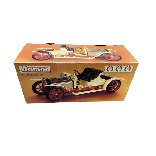 108 - Mamod. 1970s onwards solid fuel powered Steam Roadster No. SA1, generally excellent on excellent box... 