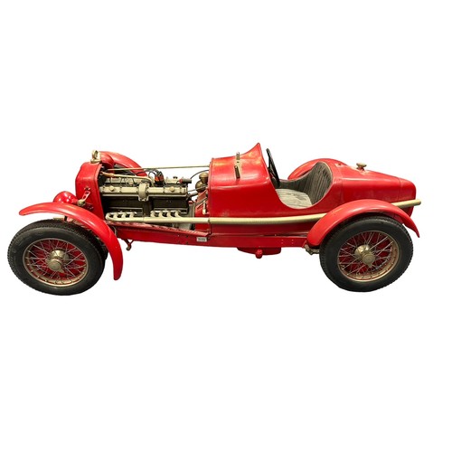 182 - Pocher. 1/8th scale kit-built from metal and plastic kit of 1931 Alfa Romeo 8C 2300 Monza, generally... 