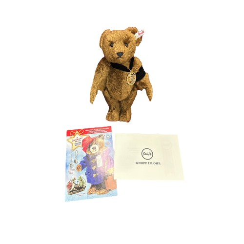 321 - Steiff. Prince Phillip Memorial Bear No. 663192, exclusive to Danbury Mint, limited edition certific... 