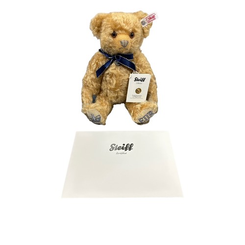 260 - Steiff. Diamond Jubilee teddy, white tag No. 664069, excellent in excellent illustrated box, limited... 