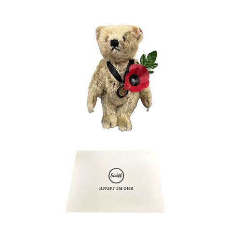 261 - Steiff. The Armistice Centenary Bear, white tag No. 690662, excellent in excellent grey box, limited... 