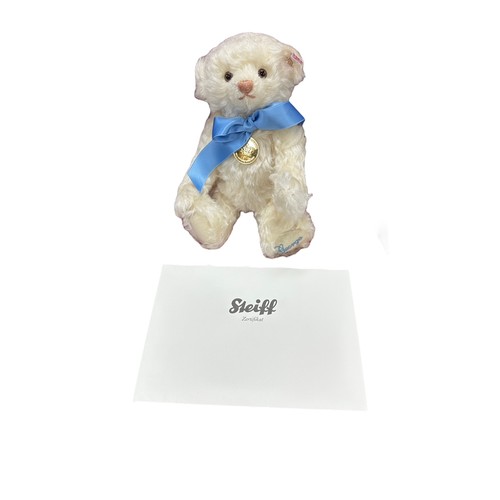 271 - Steiff. Royal Baby white mohair, Teddy Bear, Prince George, exclusive to Danbury Mint, white tag no.... 