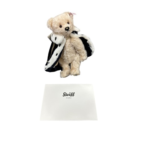 273 - Steiff. 2013 Diamond Coronation Teddy Bear, white tag No. 664250, excellent in excellent illustrated... 